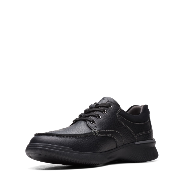 Clarks Donaway-kante Aus Schwarzem Leder