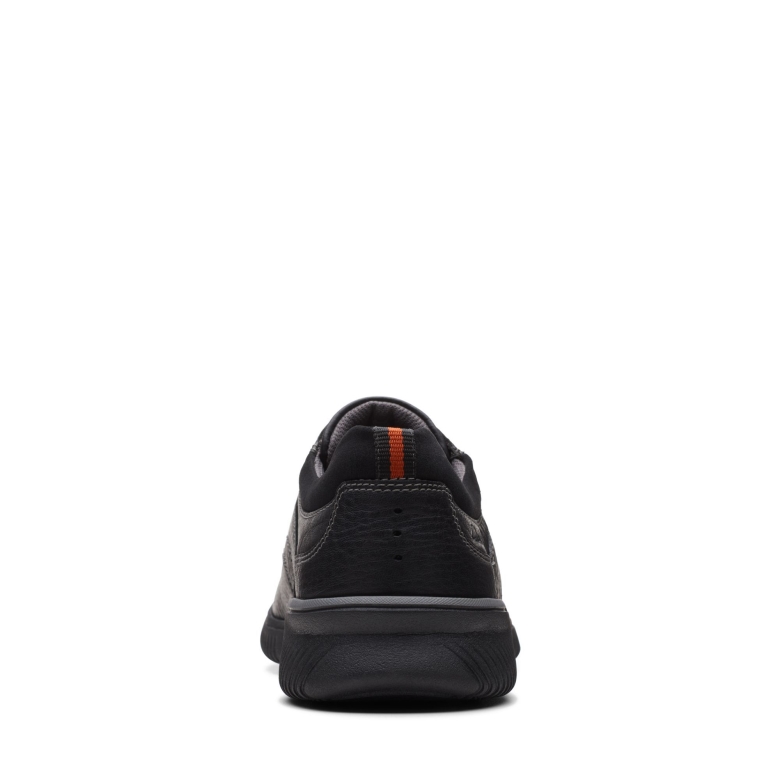 Clarks Donaway-kante Aus Schwarzem Leder