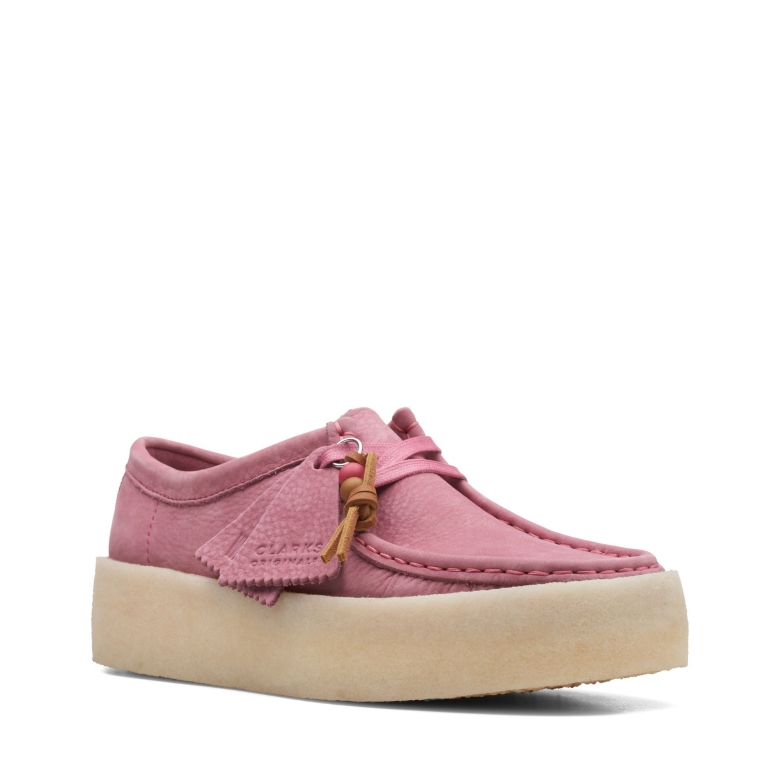 Wallabee Cup Clarks Rosa Nubuk