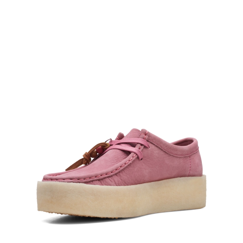 Wallabee Cup Clarks Rosa Nubuk