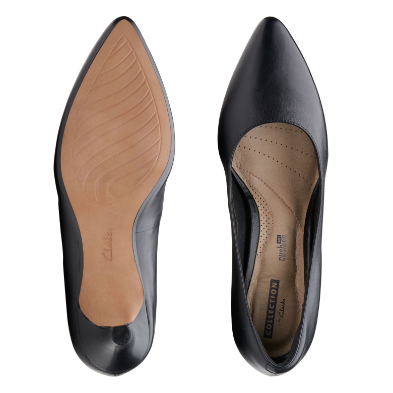 Clarks Linvale Jerica Schwarzes Leder