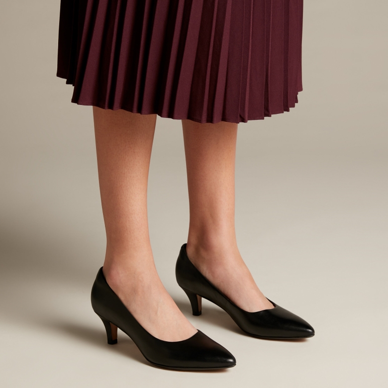 Clarks Linvale Jerica Schwarzes Leder