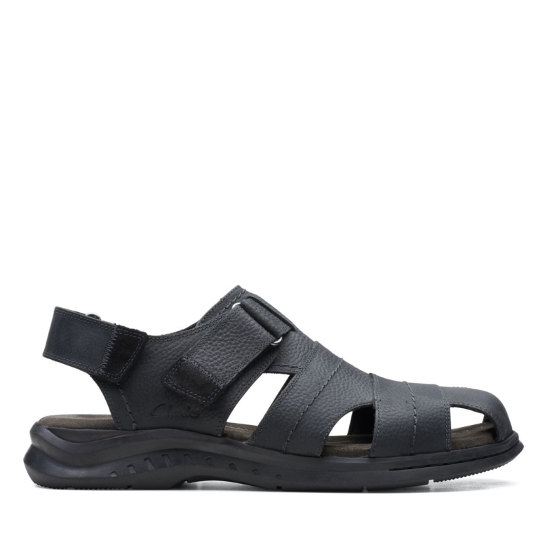 Schwarzes Leder Clarks Hapsford Cove