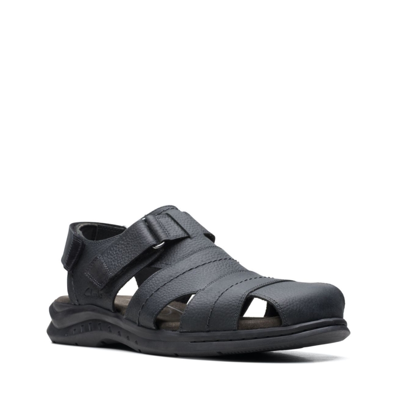 Schwarzes Leder Clarks Hapsford Cove