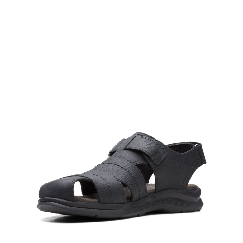 Schwarzes Leder Clarks Hapsford Cove