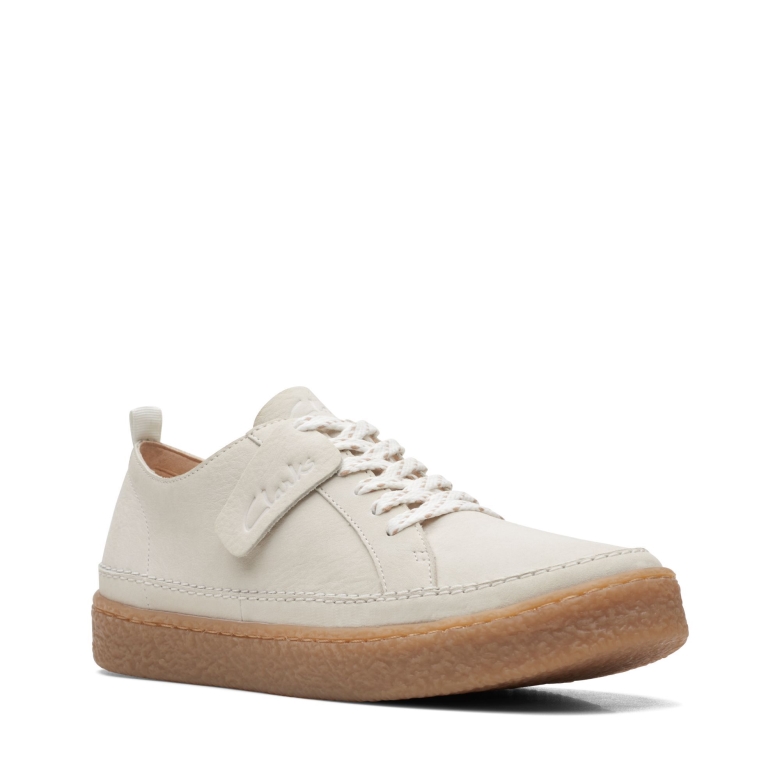 Weißes Leder Clarks Barleigh-spitze