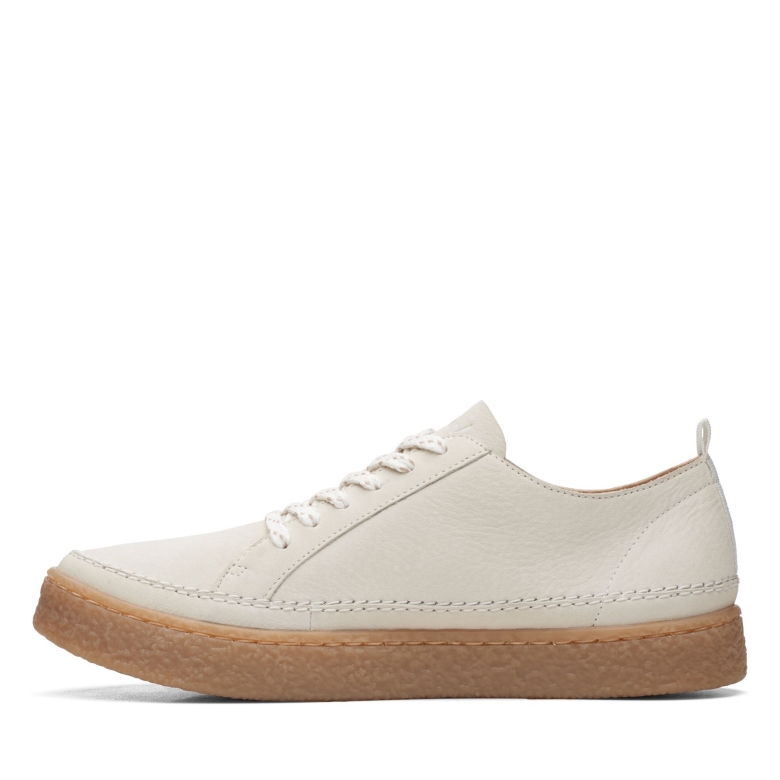 Weißes Leder Clarks Barleigh-spitze