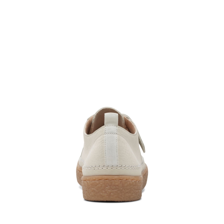 Weißes Leder Clarks Barleigh-spitze