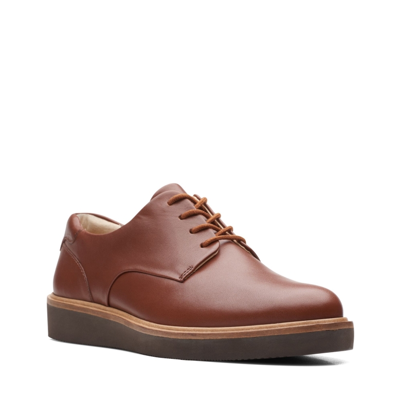 Baille-spitze Clarks Tan Leder