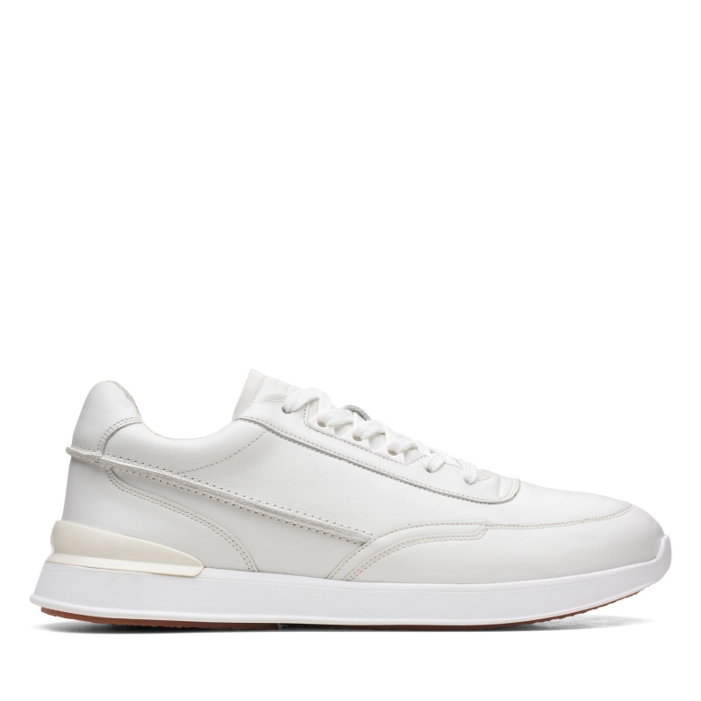 Race Lite Lace Clarks Weißes Leder
