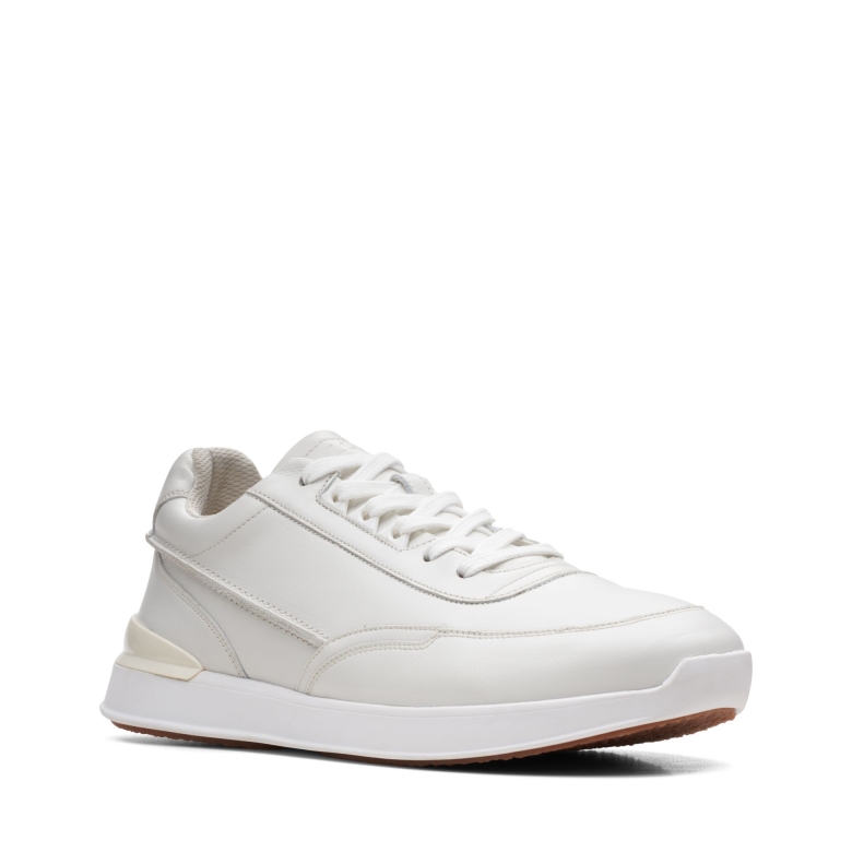 Race Lite Lace Clarks Weißes Leder