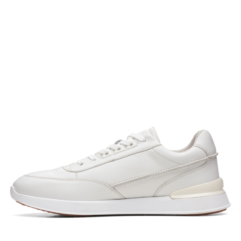 Race Lite Lace Clarks Weißes Leder