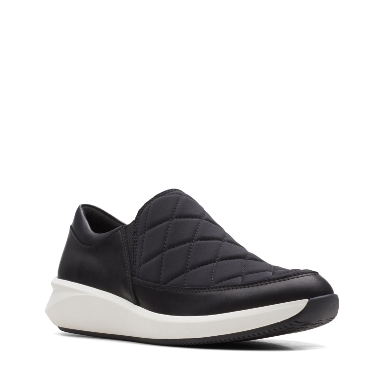 Un Rio Spark Clarks Schwarz Kombi