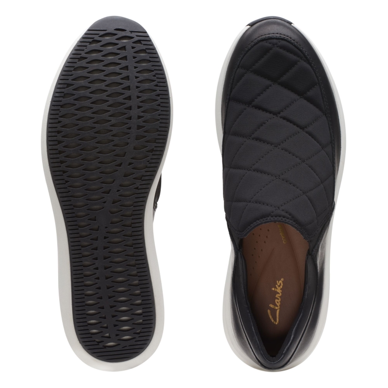 Un Rio Spark Clarks Schwarz Kombi