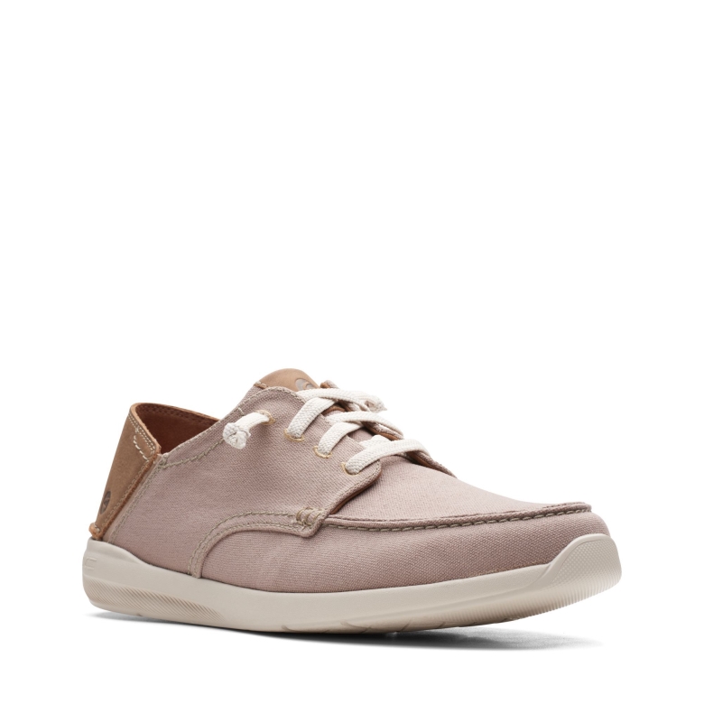 Clarks Stone Textile Gorwlace