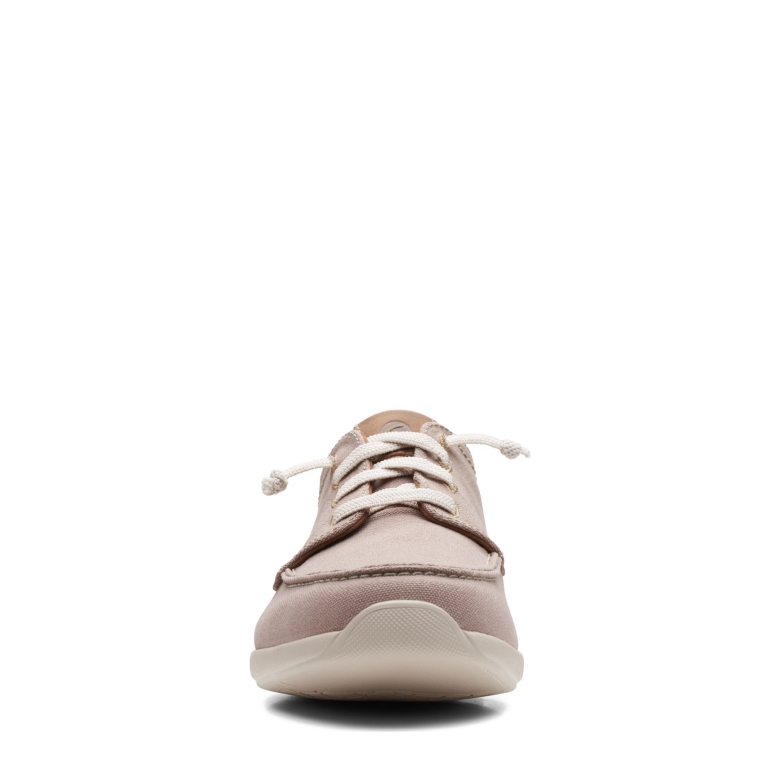 Clarks Stone Textile Gorwlace