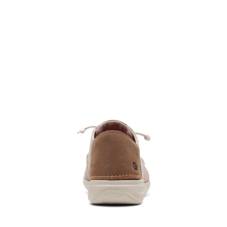 Clarks Stone Textile Gorwlace
