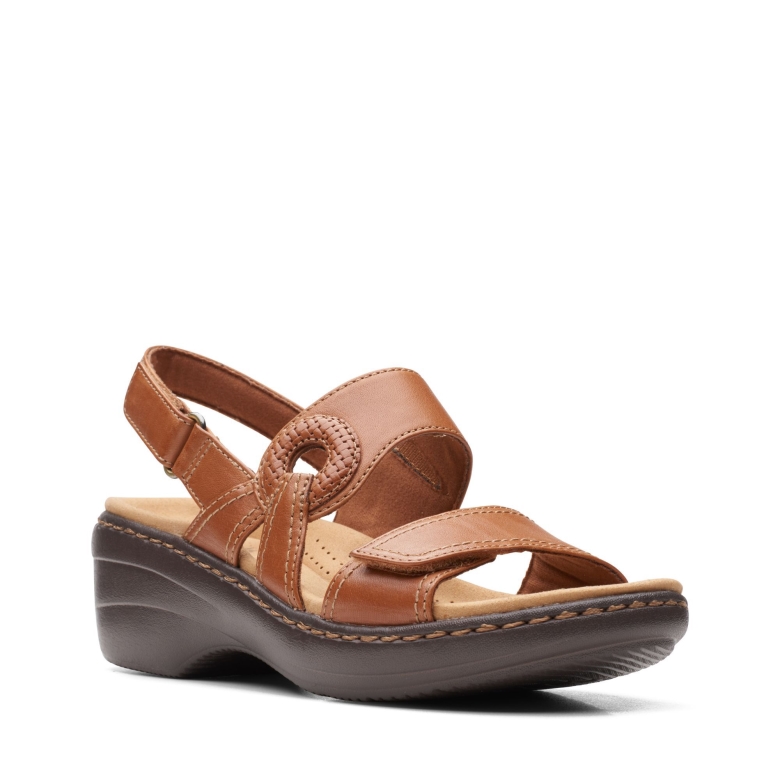 Merliah Opal Clarks Hellbraunes Leder