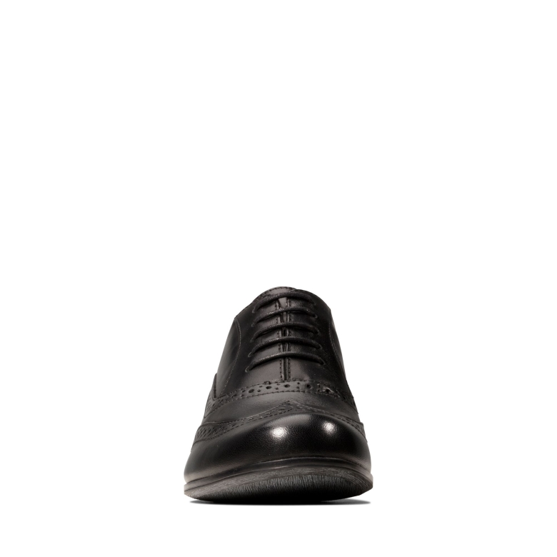 Clarks Schwarzes Leder Hamble Oak