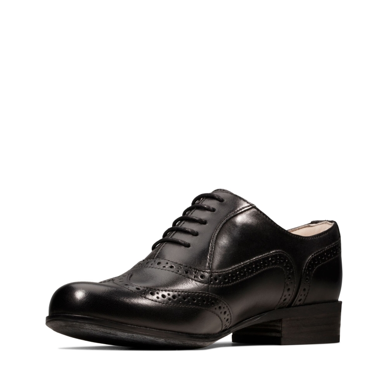 Clarks Schwarzes Leder Hamble Oak