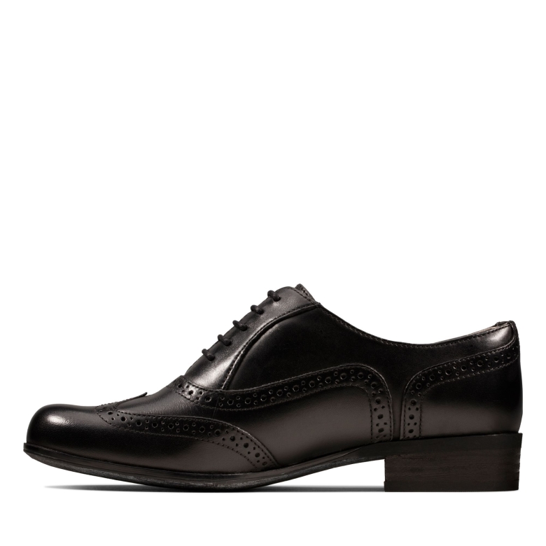 Clarks Schwarzes Leder Hamble Oak