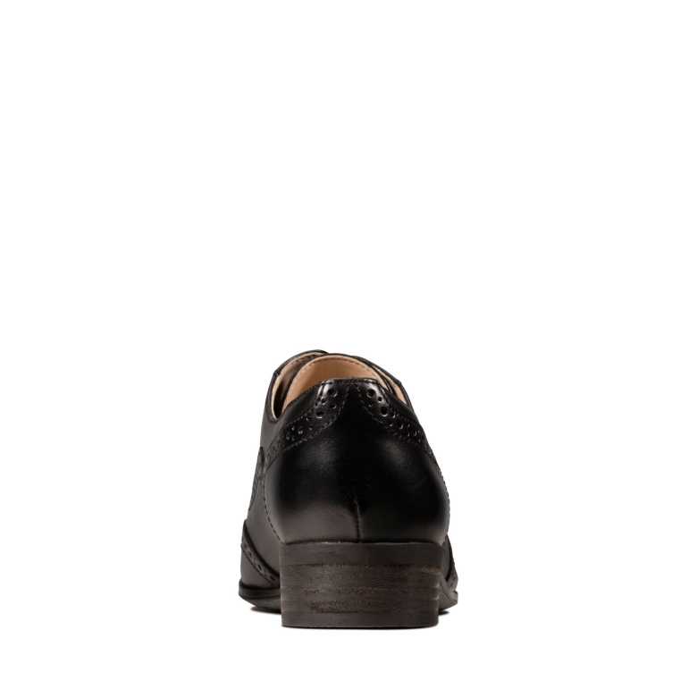 Clarks Schwarzes Leder Hamble Oak