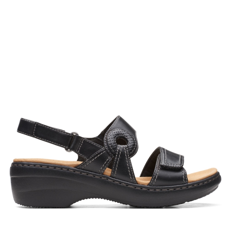 Clarks Schwarzes Leder Merliah Opal