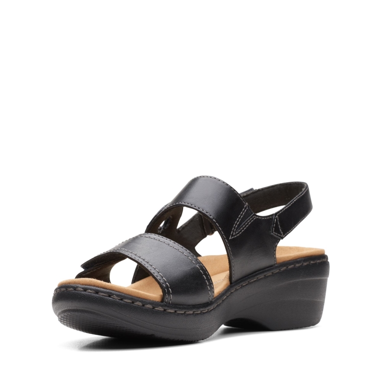 Clarks Schwarzes Leder Merliah Opal