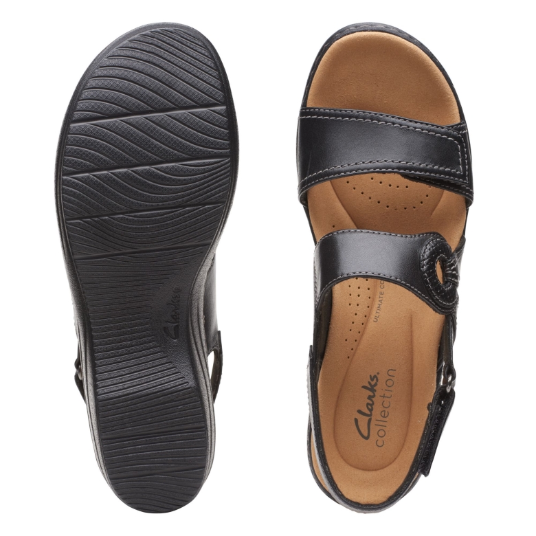 Clarks Schwarzes Leder Merliah Opal
