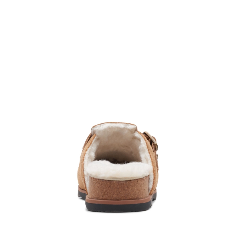Hellbraune Wildleder-clarks-bryn-slide