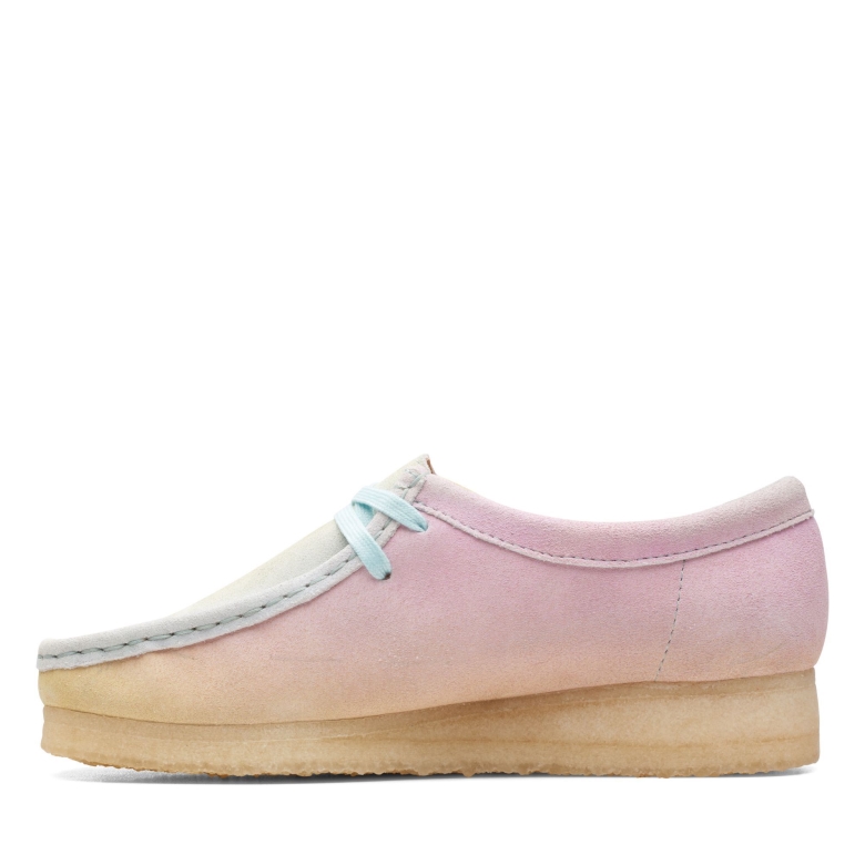 Wallabee Clarks Weiß/blau