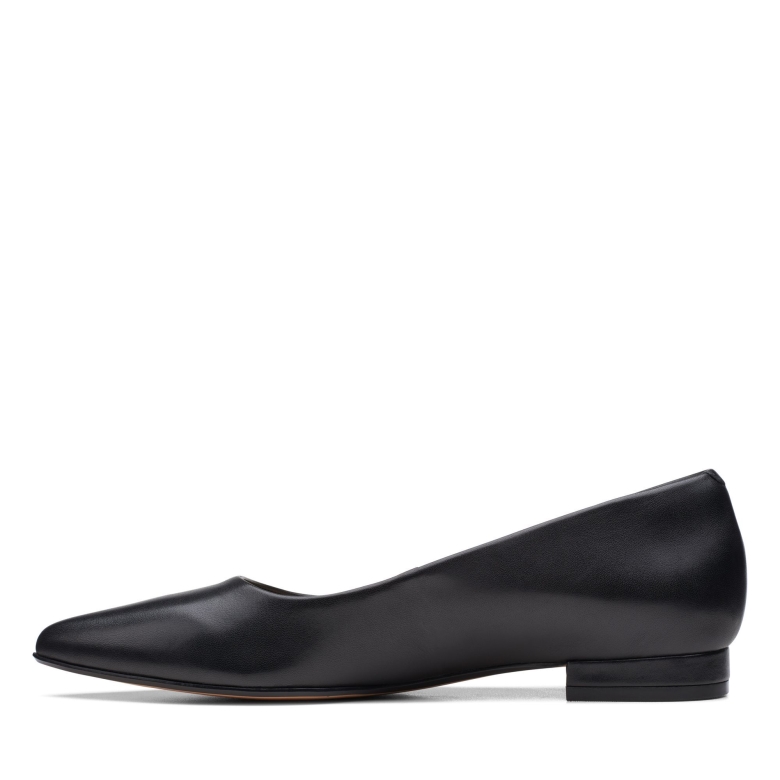 Clarks Laina 15 Schritt Schwarzes Leder