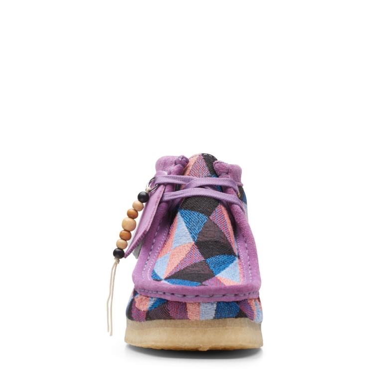 Wallabee Boot Clarks Flieder Kombi