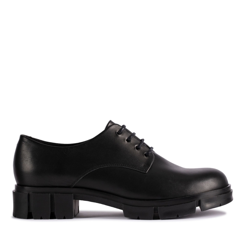 Schwarzes Leder Clarks Teala Spitze