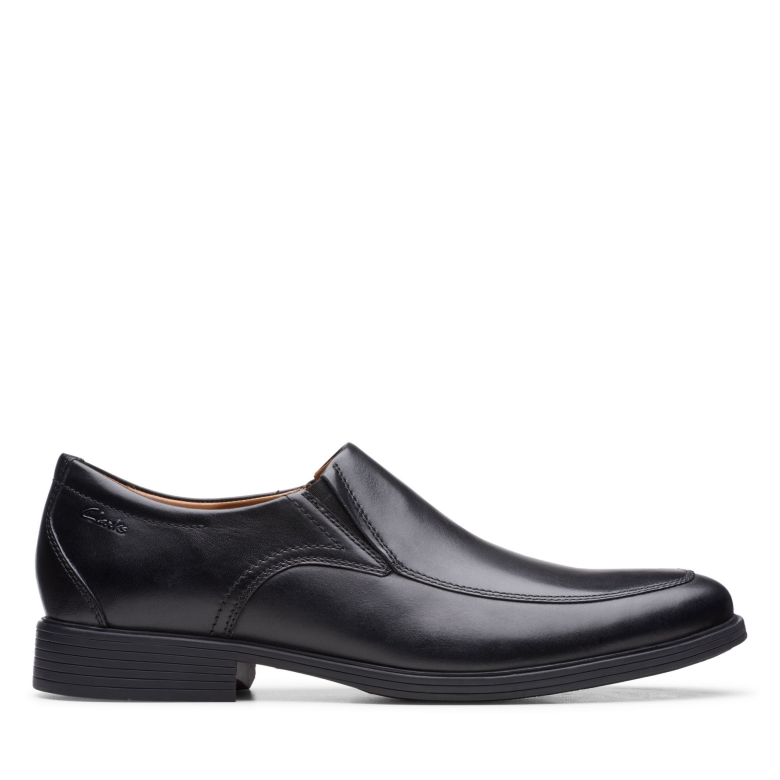 Whiddon Step Clarks Schwarzes Leder