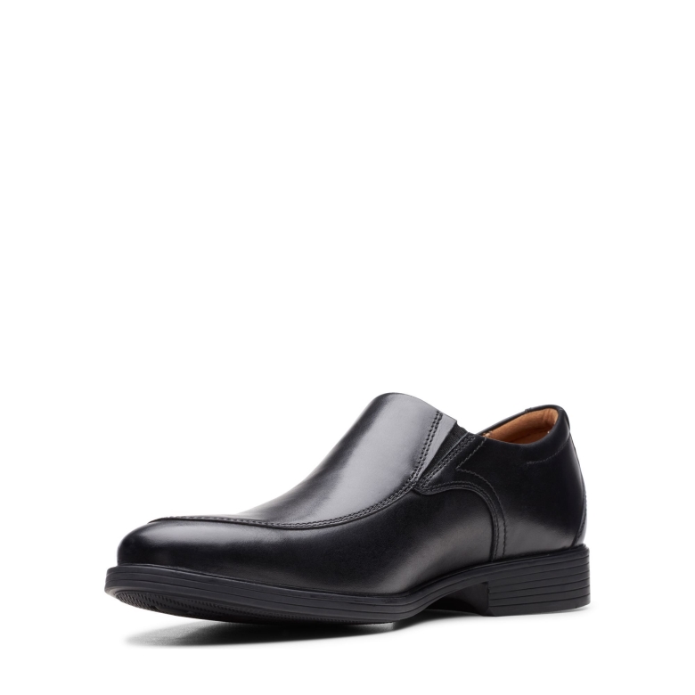 Whiddon Step Clarks Schwarzes Leder