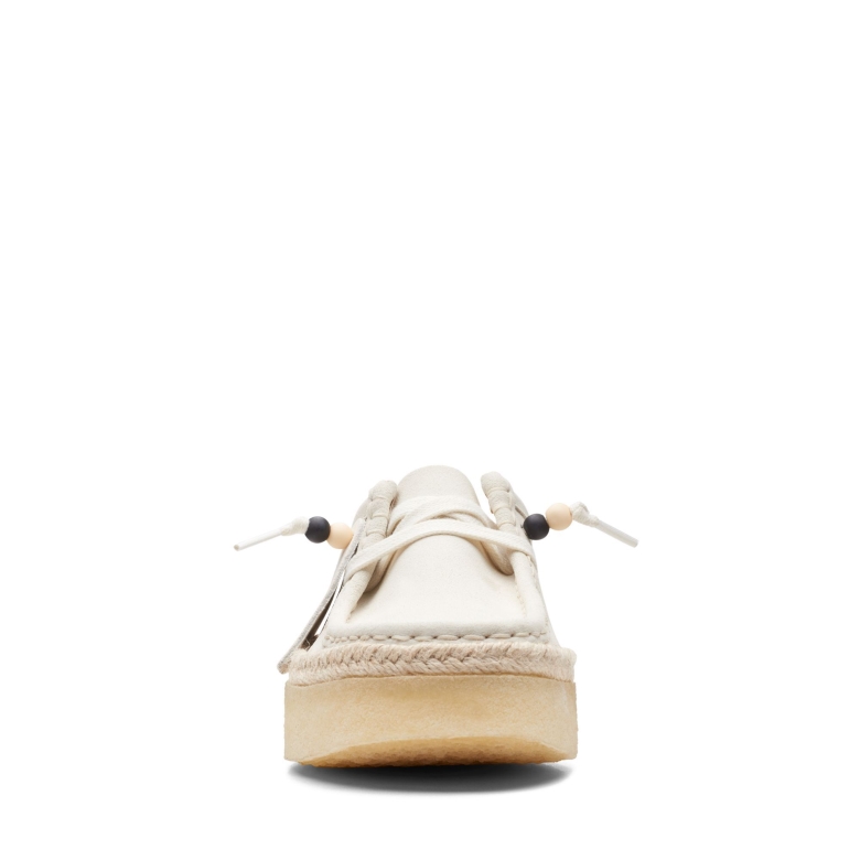 Clarks Wallabee Cup Lo Aus Weißem Wildleder