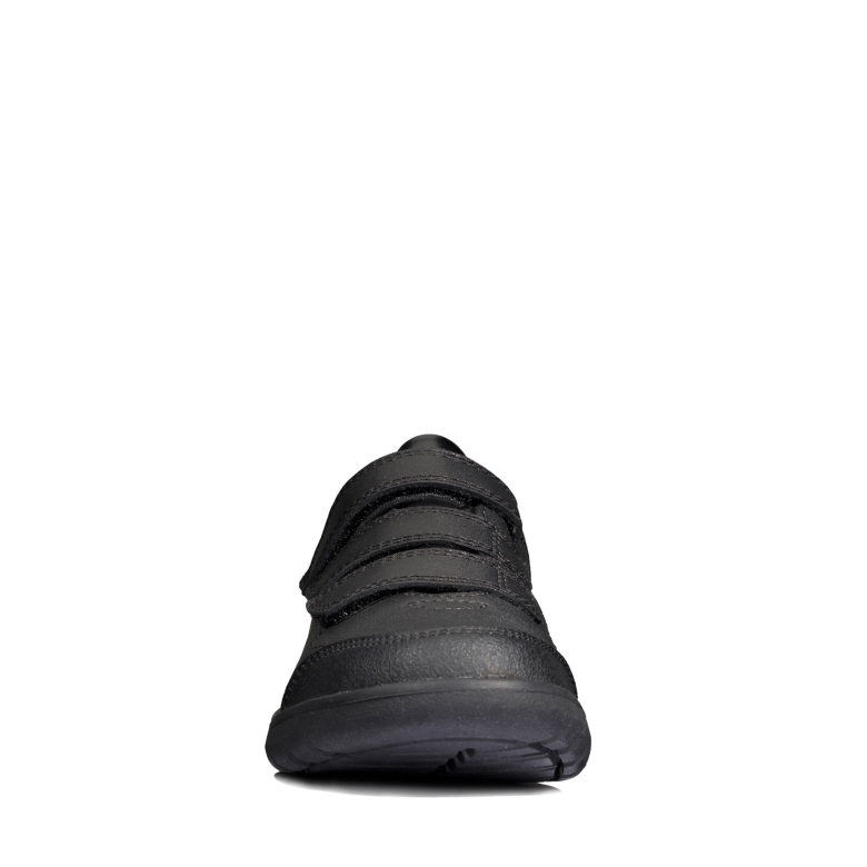 Schwarzes Leder Clarks Scape Sky Y