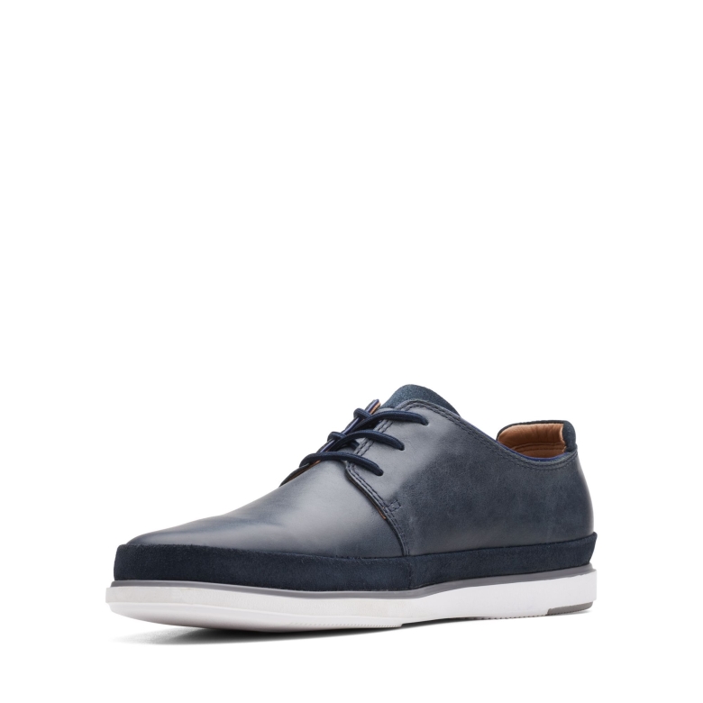 Clarks Marineblaue Bratton-spitze