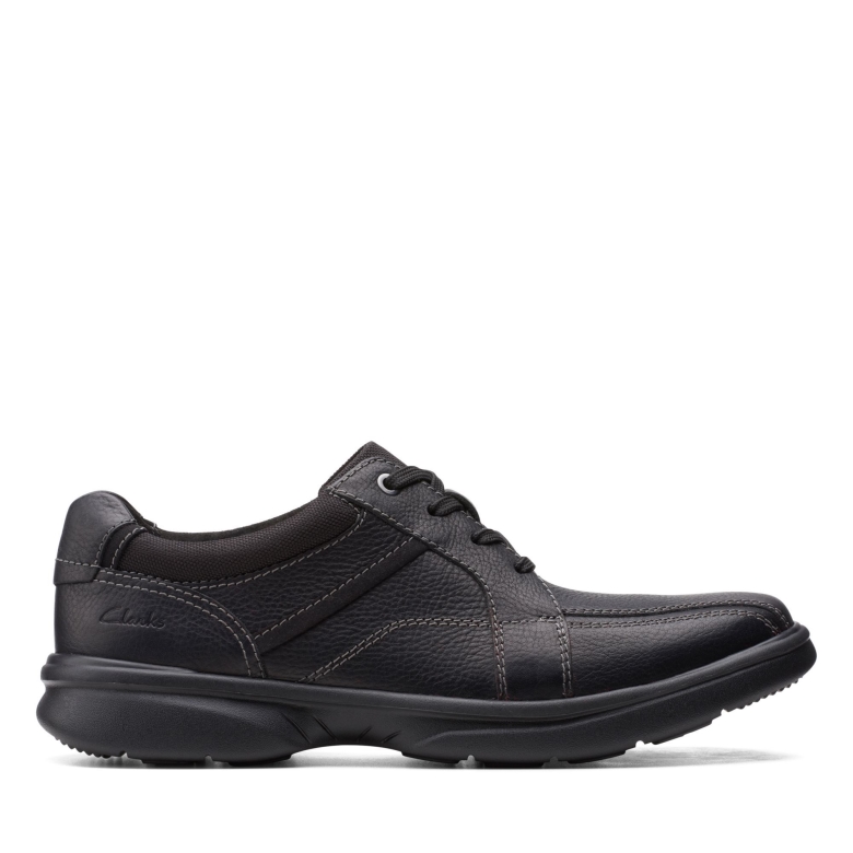 Bradley Walk Clarks Schwarzes Leder
