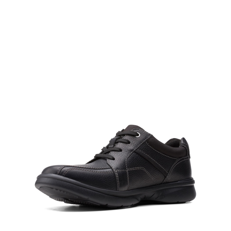 Bradley Walk Clarks Schwarzes Leder