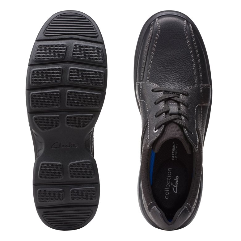 Bradley Walk Clarks Schwarzes Leder