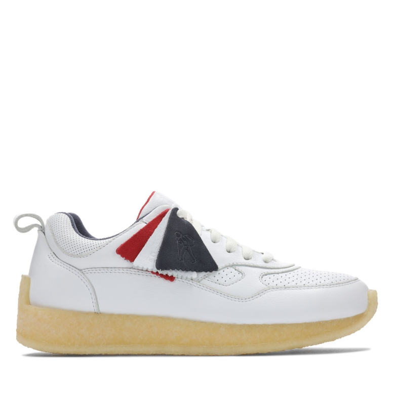 Lockhill Clarks Aus Weißem Leder