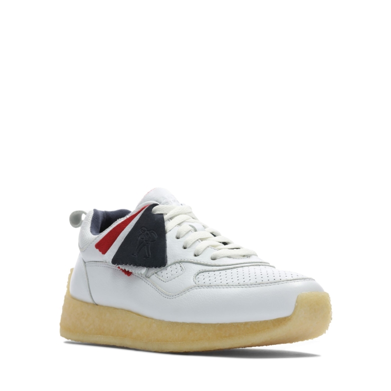 Lockhill Clarks Aus Weißem Leder