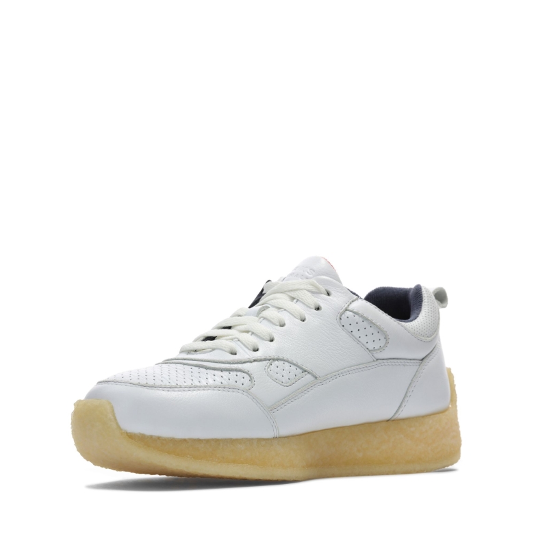 Lockhill Clarks Aus Weißem Leder