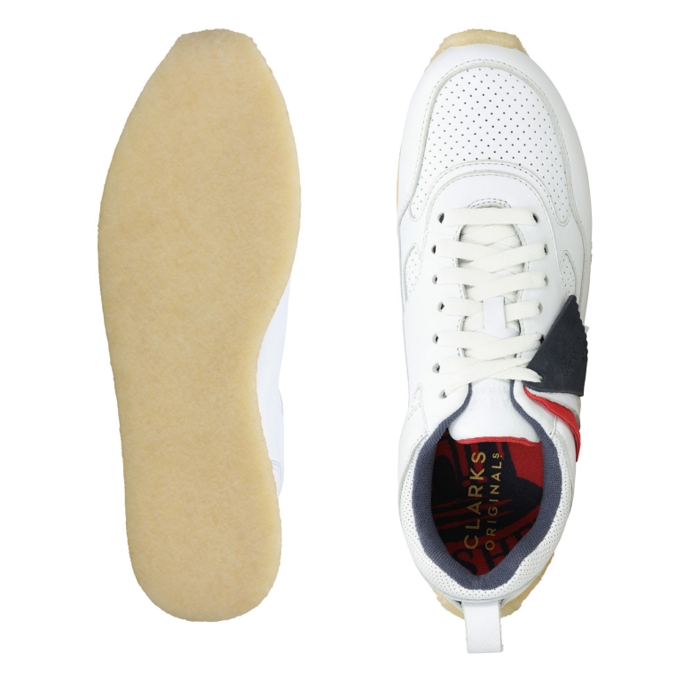 Lockhill Clarks Aus Weißem Leder