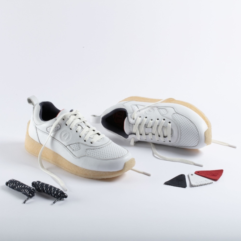 Lockhill Clarks Aus Weißem Leder