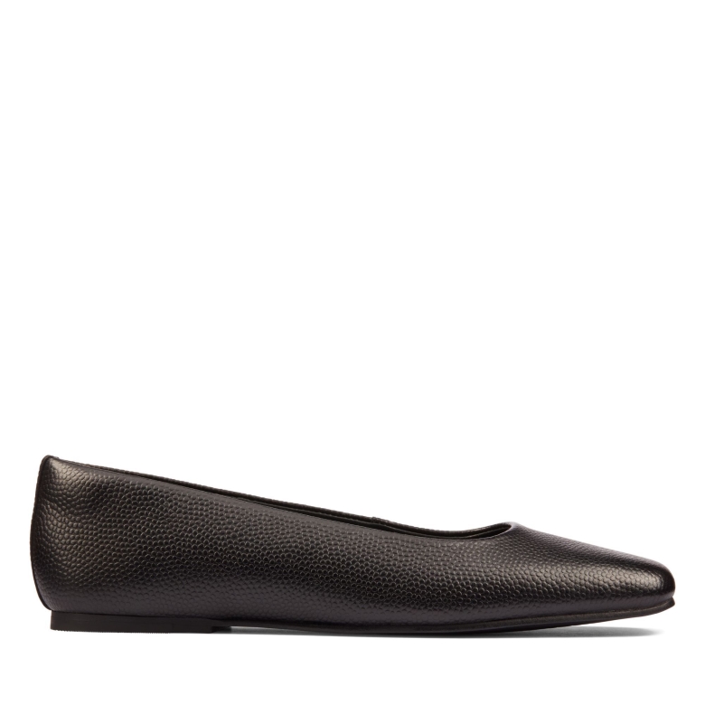 Pure Ballet 2 Clarks Schwarzes Leder