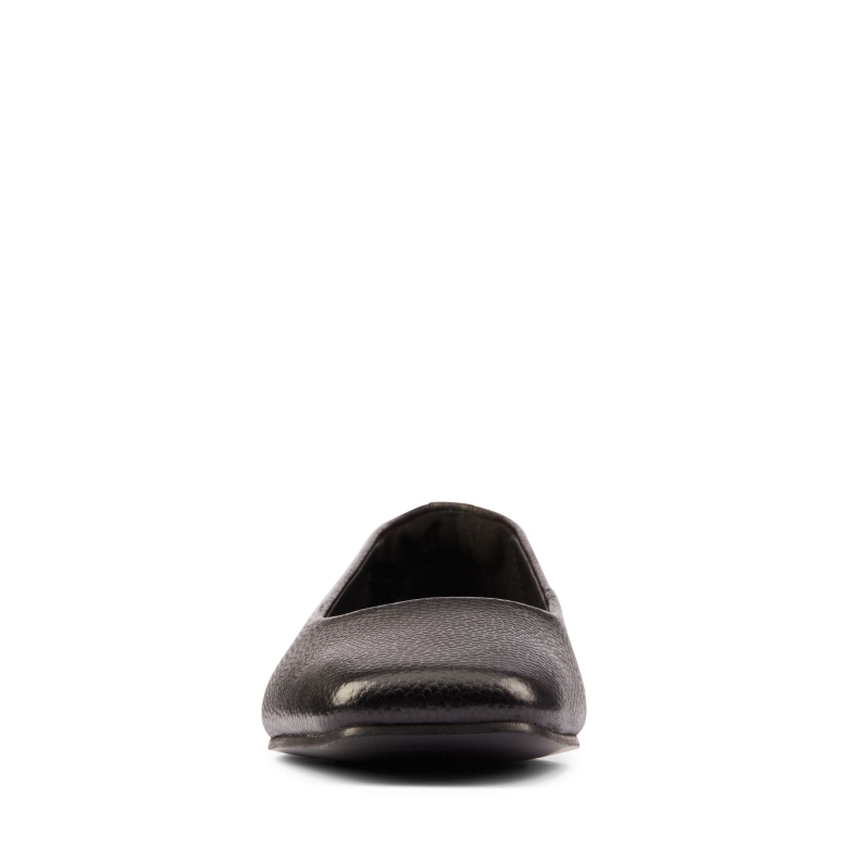 Pure Ballet 2 Clarks Schwarzes Leder