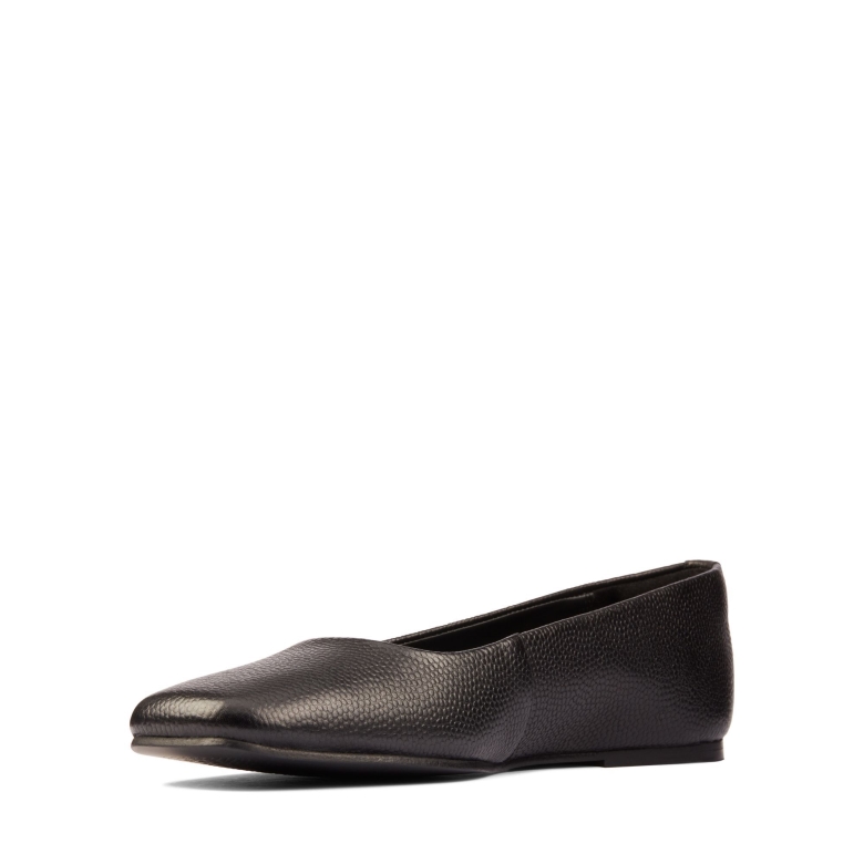 Pure Ballet 2 Clarks Schwarzes Leder